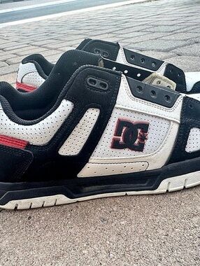 DC Men's Black & White Sneakers